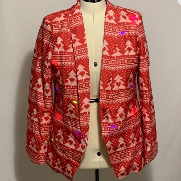 LIGHTS UP Christmas Blazer by Holiday Time - Picture 1 of 2